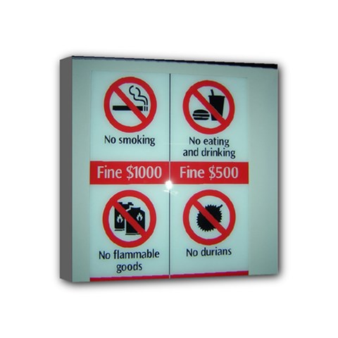 Subway_sign Mini Canvas 4  x 4  (Stretched) from ArtsNow.com
