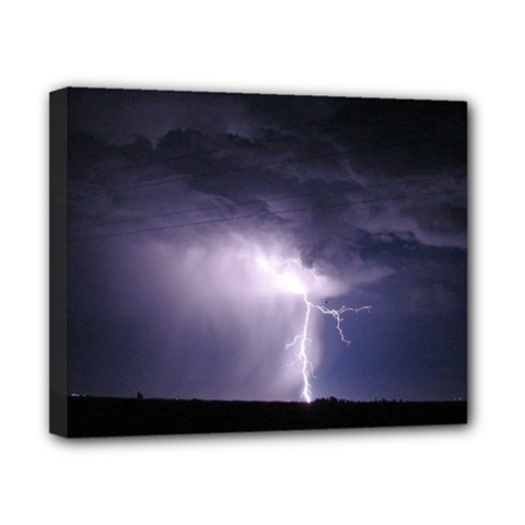 Lightning near Hutchins Kansas Canvas 10  x 8  (Stretched) from ArtsNow.com