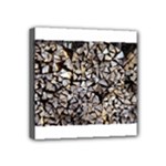 wood Mini Canvas 4  x 4  (Stretched)