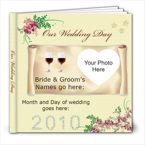Our Wedding Day 2010 Album 8x8 Photo Book (20 pages) from ArtsNow.com