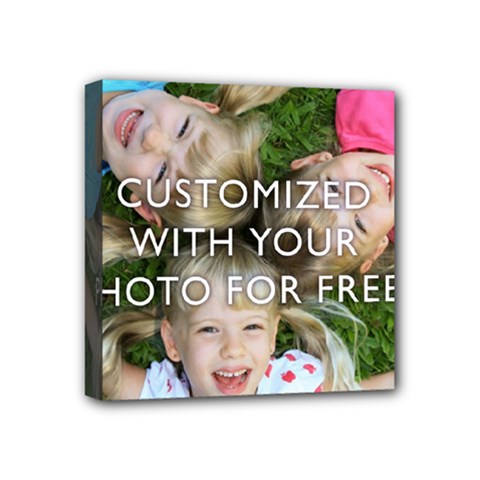 Personalized Photo Mini Canvas 4  x 4  (Stretched) from ArtsNow.com