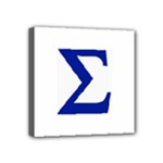 sigma Greek Mini Canvas 4  x 4  (Stretched)