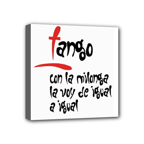 Milonga Canvas Mini Canvas 4  x 4  (Stretched) from ArtsNow.com