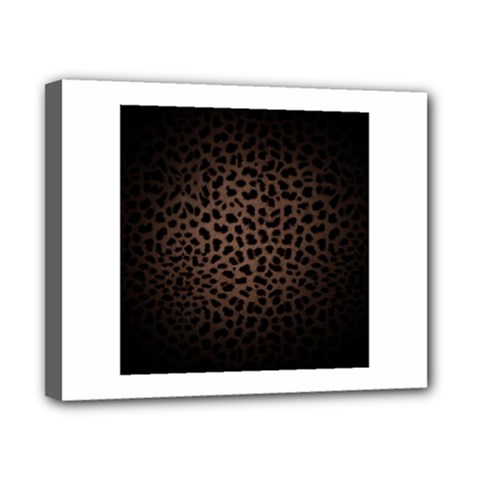 Leopard Print Dark	Canvas 10  x 8  (Stretched) from ArtsNow.com