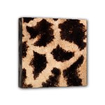 Giraffe Print Dark	 Mini Canvas 4  x 4  (Stretched)