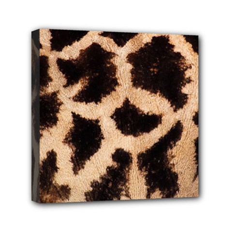 Giraffe Print Dark	Mini Canvas 6  x 6  (Stretched) from ArtsNow.com
