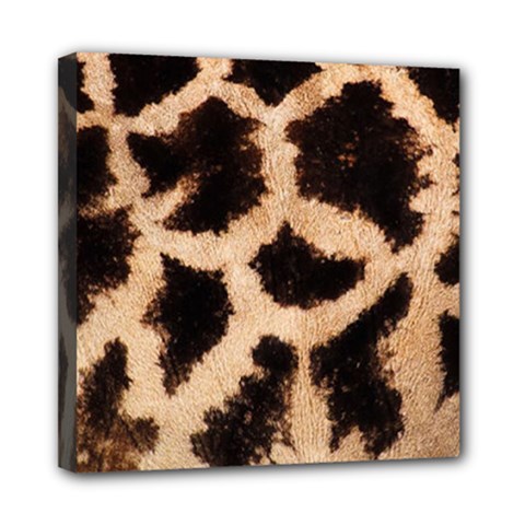 Giraffe Print Dark	Mini Canvas 8  x 8  (Stretched) from ArtsNow.com