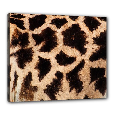 Giraffe Print Dark	Canvas 24  x 20  (Stretched) from ArtsNow.com