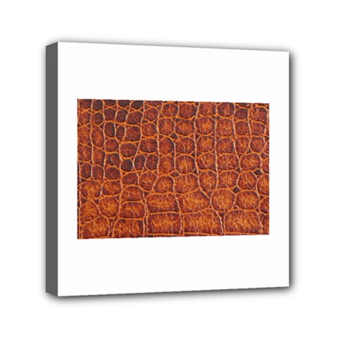 Crocodile Print	Mini Canvas 6  x 6  (Stretched) from ArtsNow.com