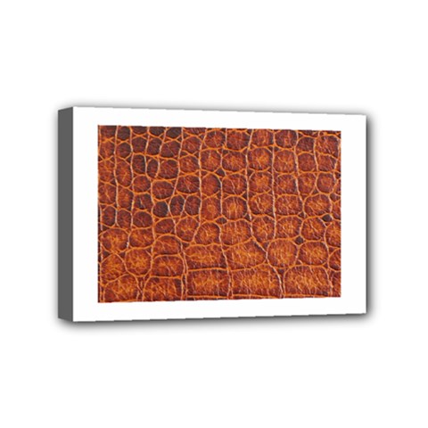 Crocodile Print	Mini Canvas 6  x 4  (Stretched) from ArtsNow.com