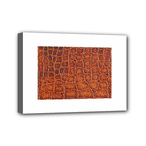 Crocodile Print	Mini Canvas 7  x 5  (Stretched) from ArtsNow.com