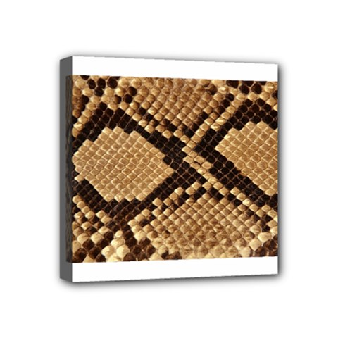Snake Print Big	 Mini Canvas 4  x 4  (Stretched) from ArtsNow.com