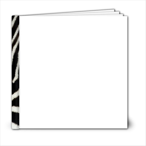 Zebra Print Big	6x6 Photo Book (20 pages) from ArtsNow.com