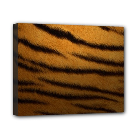 Tiger Print Dark	Canvas 10  x 8  (Stretched) from ArtsNow.com
