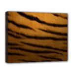 Tiger Print Dark	Canvas 14  x 11  (Stretched)