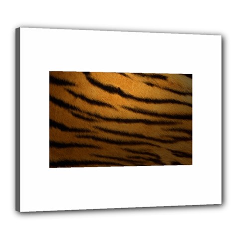 Tiger Print Dark	Canvas 24  x 20  (Stretched) from ArtsNow.com