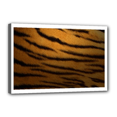 Tiger Print Dark	Canvas 18  x 12  (Stretched) from ArtsNow.com