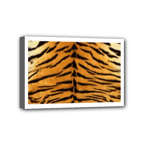 Tiger Print	Mini Canvas 6  x 4  (Stretched) from ArtsNow.com