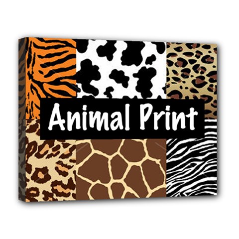 Animal Print	Canvas 14  x 11  (Stretched) from ArtsNow.com