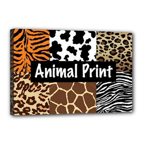 Animal Print	Canvas 18  x 12  (Stretched) from ArtsNow.com
