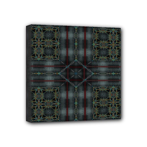 Antique Plaid Mini Canvas 4  x 4  (Stretched) from ArtsNow.com