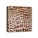 Ll Alligator Macro Mini Canvas 4  x 4  (Stretched)