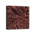 Leather Look & Skins Bark Brown Mini Canvas 4  x 4  (Stretched)
