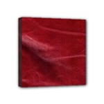 Leather Look & Skins Absolute Red Mini Canvas 4  x 4  (Stretched)
