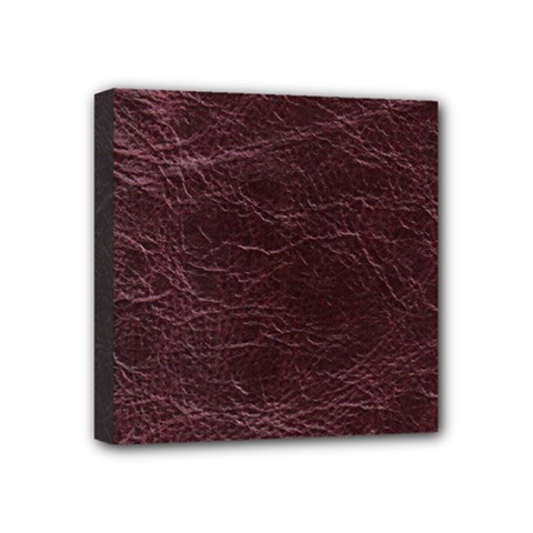 Leather Look & Skins  Capri Cranberry Mini Canvas 4  x 4  (Stretched) from ArtsNow.com