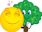 Smiley Hugging Tree