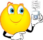 Smiley with Light Bulb