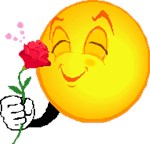 Smiley Smelling Rose