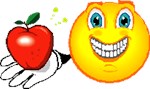 Smiley with Apple