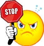 Angry Stop Smiley