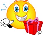 Smiley with Present