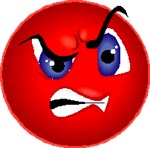 Angry Red Smiley