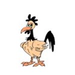 Cartoon rooster