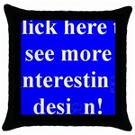 Throw Pillow Case (Black)