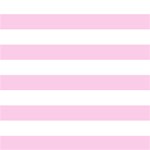 White and Pink Horizontal Stripes