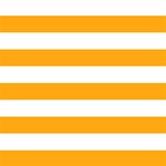 White and Orange Horizontal Stripes