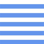 White and Blue Horizontal Stripes