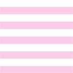 Classic Rose Pink Horizontal Stripes