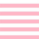 Cherry Blossom Pink Horizontal Stripes