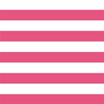 Dark Pink Horizontal Stripes