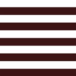 Horizontal Stripes - White and Dark Sienna Brown