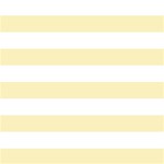 Horizontal Stripes - White and Blond Yellow
