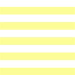 Horizontal Stripes - White and Pastel Yellow