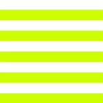 Horizontal Stripes - White and Fluorescent Yellow