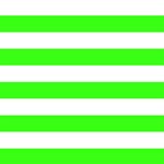 Horizontal Stripes - White and Neon Green
