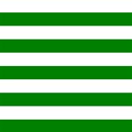 Horizontal Stripes - White and Green